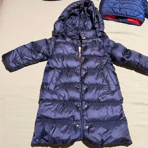 Polo Ralph Lauren Navy Hooded Puffer Coat